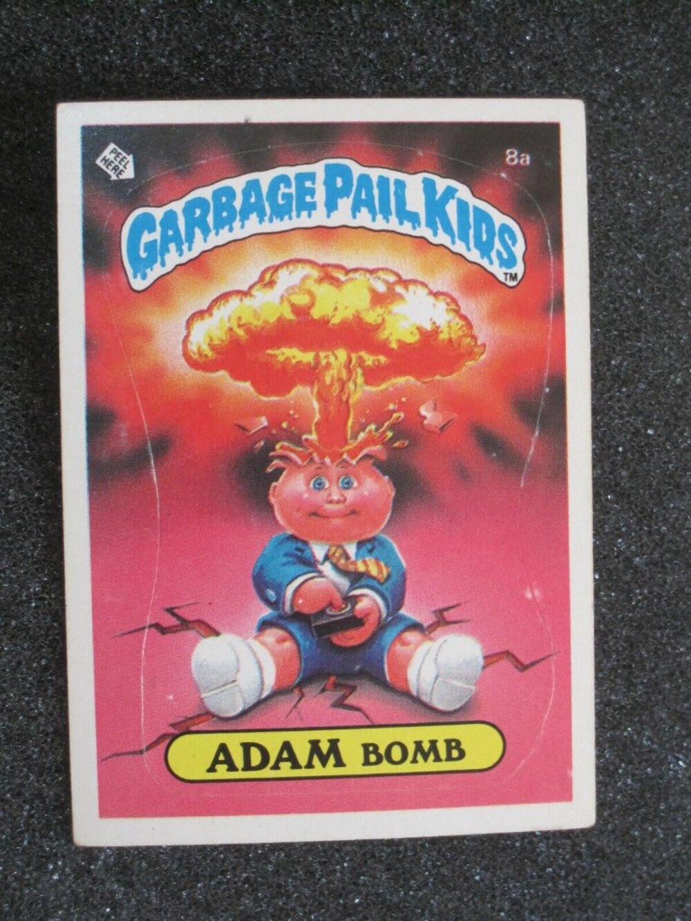1985 Garbage Pail Kids Original Series 1 Adam Bomb 8a Topps Checklist ERROR